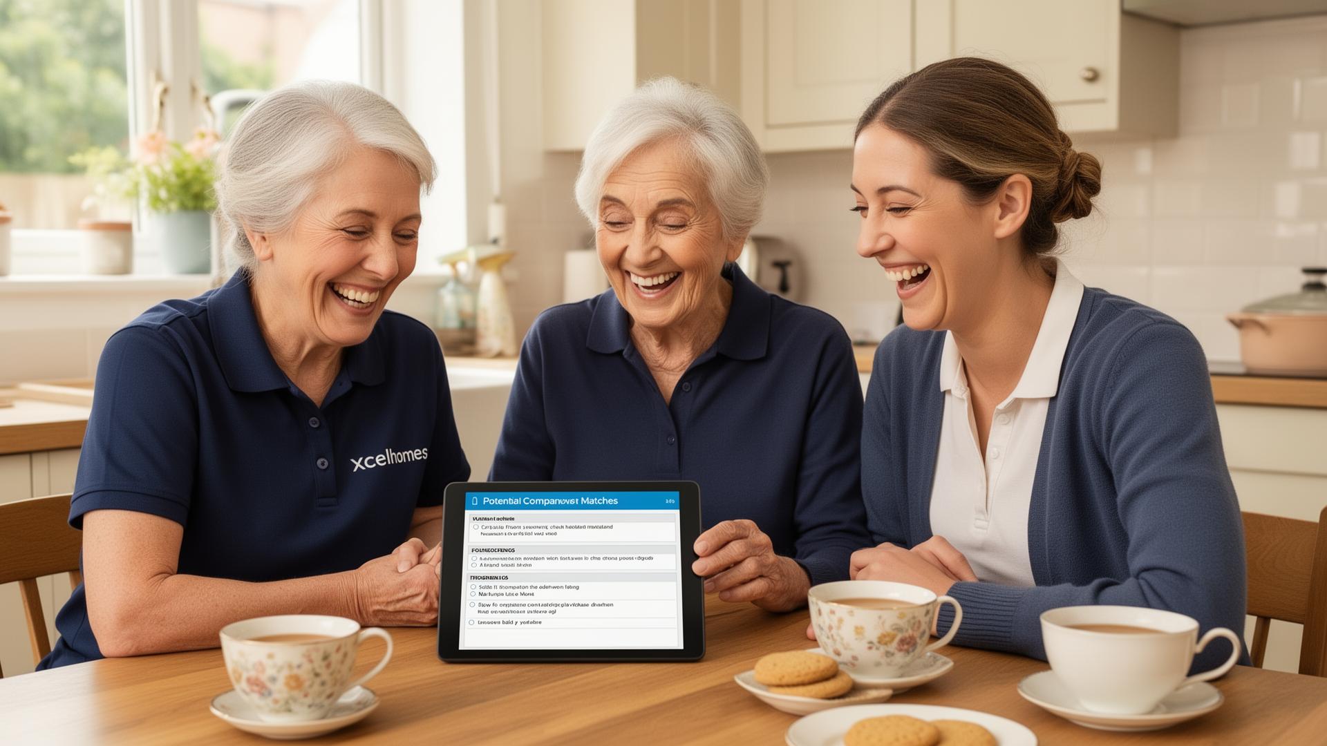 Contact Xcel Homes for companionship services Market Harborough - friendly social support matching and consultation Leicestershire