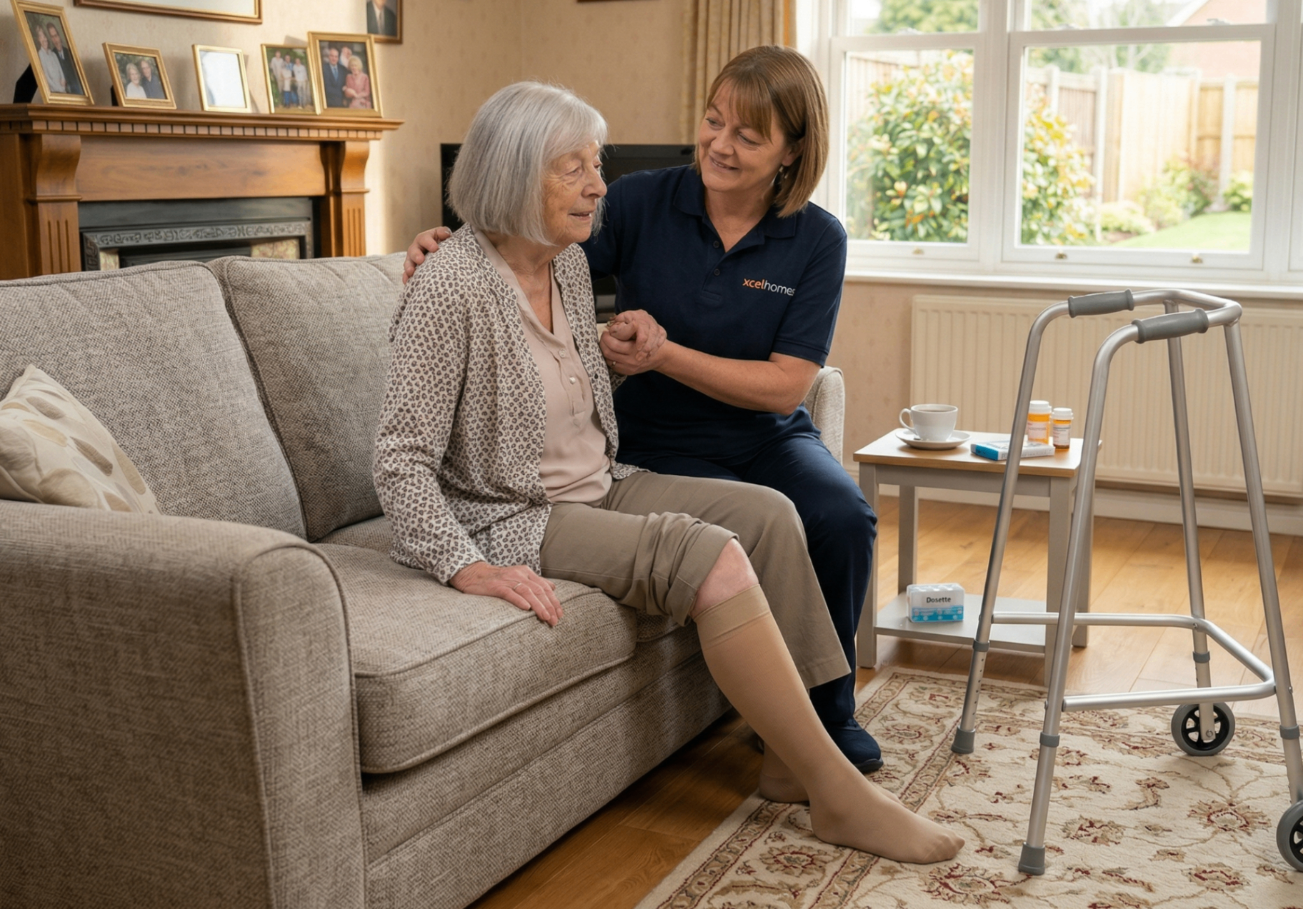 Post-surgery home care Market Harborough - Xcel Homes safe recovery support and rehabilitation care after hospital discharge Leicestershire