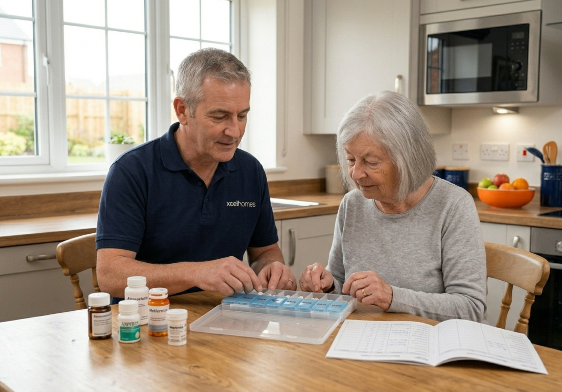 Medication support services Market Harborough - Xcel Homes professional medication management and health monitoring at home Leicestershire