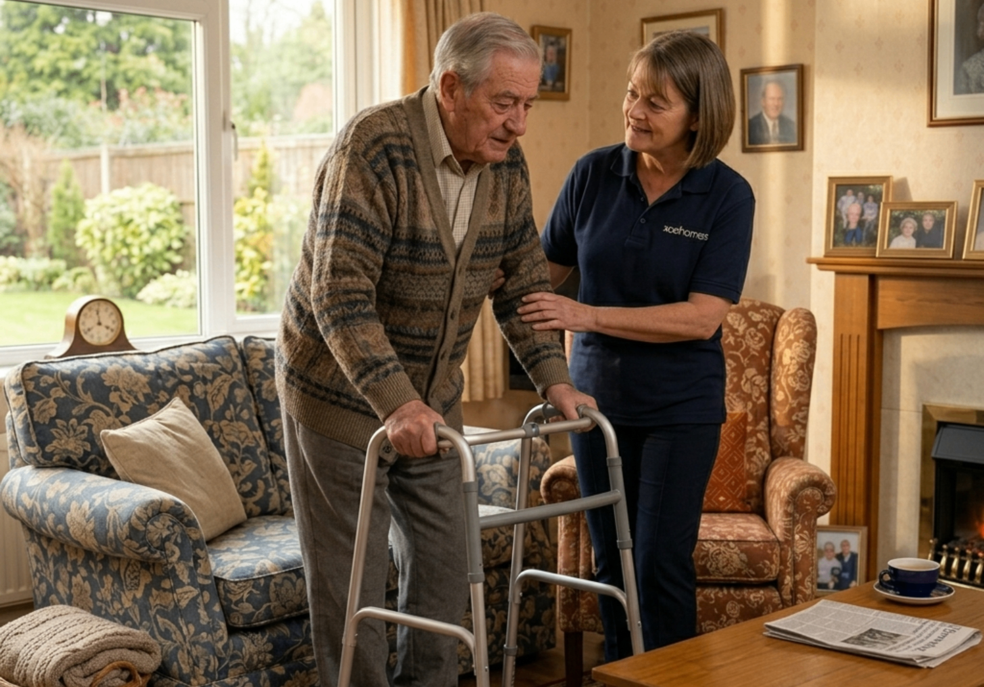 Experienced Xcel Homes carer providing domiciliary care and mobility support at home in Market Harborough