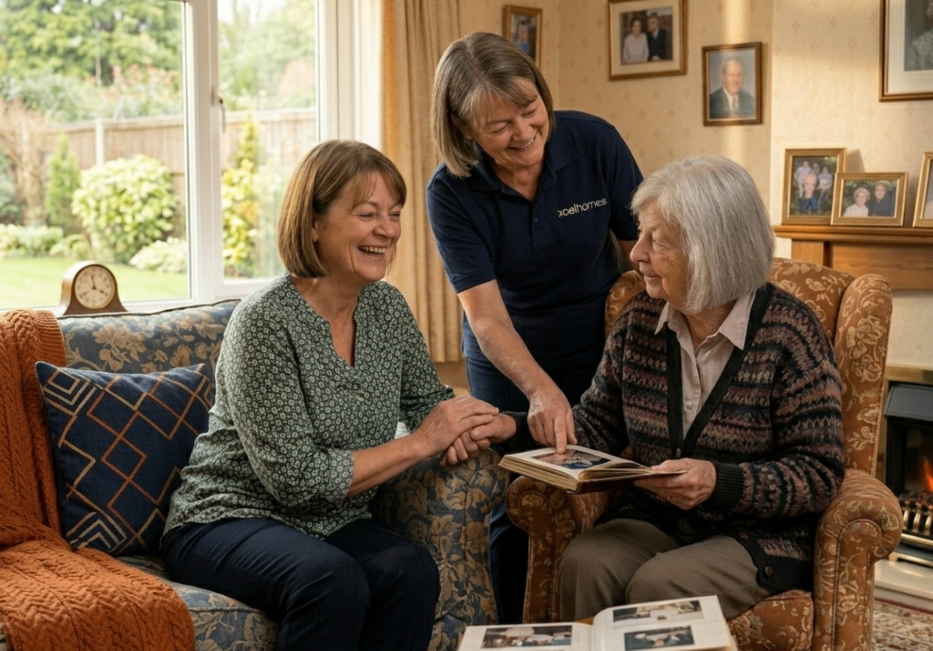 Family carer enjoying respite whilst Xcel Homes provides professional home care in Leicestershire and Northamptonshire